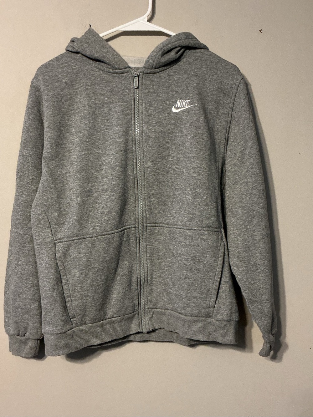 Nike Gray Zip Up-Youth XL